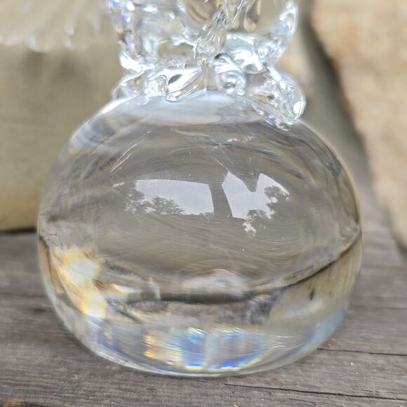 John Riekes Kristaluxus Collection Vintage Handmade Crystal Eagle Paperweight - Picture 3 of 16